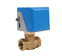 Valvola a globo in ottone a 2 fili DN15 DN20 DN25 Valvole motorizzate a due vie a tre vie Valvola fan coil for aria condizionata centralizzata 220V(DN15,AC24V_2 WAY)
