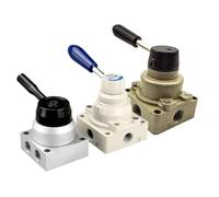 Valvola a leva manuale per aria Valvola manuale HV-02 HV-03 HV-04 A tre vie A quattro vie(4HV230-08)