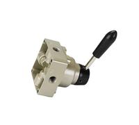 Valvola a leva manuale pneumatica a 3 posizioni a 4 vie HV-02 HV-03 HV-04 connettore 1/4 pollici 3/8 pollici 1/2 pollici BSPT valvola di controllo azionata manualmente (HV-03)