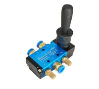Valvola a leva pneumatica-manuale 4H210-08 5/2 vie leva manuale comando pneumatico valvola push-pull con silenziatore silenziatore e raccordo rapido Select(4H210-08)