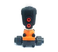 Valvola a membrana pneumatica con diaframma in UPVC da 3/4" DN20, diametro interno tubo 25 mm, tipo di unione con tenuta in EPDM