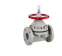 Valvola A Membrana PPH Valvola Chimica In Plastica Valvola A Membrana Con Flangia Industriale PPH(DN150)