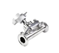 Valvola a membrana sanitaria da 3/4" 1" in acciaio inossidabile SS316L Valvola a membrana Tri Clamp da 1,5" 2"(51mm x Ferrule 64)