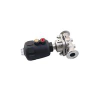 Valvola a membrana sanitaria Tri Clamp DN8/10/15/20/25/32/40/50 x 1,5" a comando pneumatico in acciaio inox SUS 316L for produzione casalinga(Type-B,DN10 12.7mm-K50.5mm)