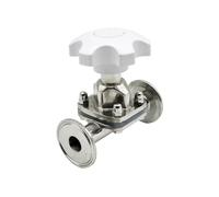 Valvola a membrana Tri Clamp in acciaio inossidabile DN15 DN20 DN25 DN50SS316L a da 1,5" 2"(57mm Ferrule 77.5)