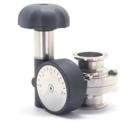 Valvola a morsetto da 1,5" 2" SS304 con regolazione manuale micrometrica(2inch 1850g)