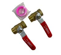 Valvola a per sfera completa ottone 1/2 pollice per line