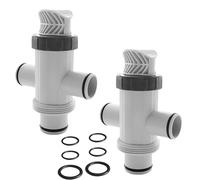 Valvola a pistone per piscina, accessorio per piscina Intex 11872 Dual Split Tubo per piscina Plunger, valvola di ricambio per parti di valvola, valvola di intercettazione per piscina fuori terra e
