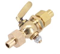 Valvola a rubinetto in ottone bronzo, filettatura maschio, rubinetto dell'acqua per controllo dei fluidi industriali, manometro, scarico, caldaia, radiatore, piccolo foro, rubinetto campione in lega