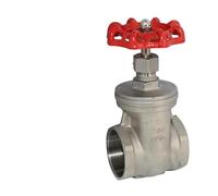 Valvola a saracinesca con filettatura interna in acciaio inox 304 da 1/2" 3/4" 1-1/4" 1-1/2" 304 Valvola a saracinesca con filettatura interna Z15W-16P Valvola contatore dell'acqua dritta (1")