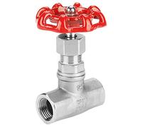 Valvola a saracinesca in acciaio inox DN15, valvola a saracinesca rotativa BSPP G1/2 per acqua, olio e gas, valvola a flusso diretto in acciaio inox 304 a bassa resistenza