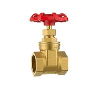 Valvola a saracinesca in ottone con filettatura femmina G 1/2" 3/4" 1" 1-1/2" 2" DN15 DN20 DN25 DN32 DN40 DN50 con volantino in acciaio passaggio completo(DN32)