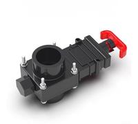 Valvola a saracinesca per fognature camper, valvola di chiusura con tappo a prova di perdite, valvola per tubo di scarico per roulotte, per camper, WC e sistemi di acque reflue (40 mm)