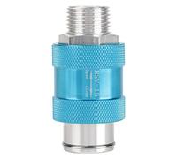 Valvola a Scorrimento Manuale HSV-15 1/2" Filettata Pneumatica Valvola di Controllo del Flusso D'aria Parte Accessorio Blu