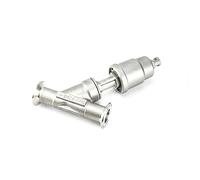 Valvola a sede angolare a installazione rapida pneumatica in acciaio inossidabile 304 da 1/2 "3/4" da 1 pollice Valvola a sede angolare da 16 bar Guarnizione in PTFE(3/4 inch,Double acting)