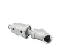 Valvola a sede angolare normalmente chiusa femmina DN15, valvola a sede pneumatica in acciaio BSPT da 1/2 pollice, 3/4 pollice, 1 pollice, 1 pz.(1inch,STAINLESS HEAD_DOUBLE ACTING)