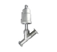 Valvola a sede angolare pneumatica a installazione rapida DN20 in acciaio inossidabile a normalmente chiusa Guarnizione in PTFE(OPEN-SINGLE ACTING)