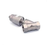 Valvola a sede angolare pneumatica a vapore da 2-1/2 pollici in acciaio inossidabile 304 tipo Y filettatura DN65 1 pezzo(Double acting)