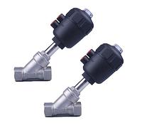 Valvola a sede angolare pneumatica a vapore resistente all'erosione ad alta temperatura serie DN da 1 PC - Valvola con filettatura interna di tipo Y(Dn40 Plastic Head)