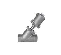 Valvola a sede angolare pneumatica con filettatura femmina, valvola a sede angolare in acciaio inox da 1-1/4 pollici, 1-1/2 pollici e 2 pollici, 1 pz.(1-1/2 inch,B TYPE_DOUBLE ACTING)