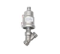 Valvola a sede angolare pneumatica di tipo Y, Tipi di azionamento pneumatico della valvola di ritegno ad angolo 16bar normalmente chiuso DN15 DN20 DN25(Dn15,OPEN-SINGLE ACTING)