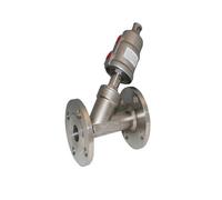 Valvola a sede angolata con flangia pneumatica in acciaio inossidabile da 3/4"(Double acting)