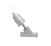 Valvola a sede angolata pneumatica a installazione rapida in acciaio inossidabile 304 da 1/2" 3/4" 1 pollice, tenuta della valvola a sede angolata da 16 bar(Double Acting,45659)