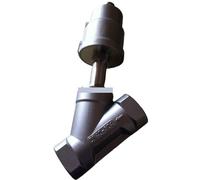 Valvola a sede angolata pneumatica in acciaio inossidabile 316 da 3/8" 1/2" 3/4" 1 pollice 1 1/4" 1 1/2" e 2 pollici(100mm actuator,1-1/2")