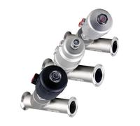 Valvola a sede inclinata a comando pneumatico ad aria compressa in acciaio inossidabile 304 a forma di Y da 1,5" e 2" Tri Clamp DN15/20/25/32/40/50 for vapore, gas, olio e acqua(DN32-K50.5mm,Type-B)