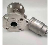 Valvola a sede inclinata pneumatica con flangia in acciaio inossidabile DN65 304, valvola a sede inclinata con flangia resistente alle alte temperature e al vapore(Single Acting)