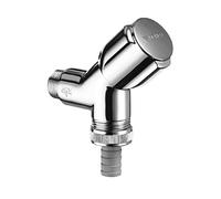 Valvola a sede inclinata SCHELL COMFORT 1/2" con rosetta con impeditore di ri...