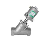 Valvola a sede pneumatica DN50 Valvola ad angolo in acciaio inossidabile Attuatore pneumatico chiuso/aperto Normalmente 16 bar for valvole multiuso a vapore gasolio for fabbriche, fai da te, giardini,