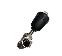 Valvola a sede pneumatica in acciaio inossidabile da 1/2" 3/4" 1" - Valvola ad angolo di flusso elevato, normalmente chiusa, pressione nominale 1,6 MPa(1-1/2In Double Acting)