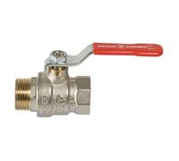 VALVOLA A SFERA 1.1/2 " M-F MASCHIO FEMMINA CON LEVA in ferro RAVANI