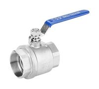 Valvola a Sfera 2 Pollici in Acciaio Inossidabile 304, Valvola a Sfera con Filettatura Femmina a Due Pezzi a Porta Completa 1000 Psi, DN50 WOG per il Controllo del Flusso Medio