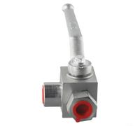 Valvola a sfera a 3 vie ad alta pressione da 1/4 "a 3/4" Valvola a T manuale idraulica in acciaio al carbonio 500 Bar MWP per industria petrolifera Acqua Olio Gas (G1/2)