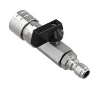 Valvola a sfera a connessione rapida in acciaio inossidabile per idropulitrice ad alta pressione, controllo efficiente del flusso d'acqua, con design a presa, per la pulizia del patio e della terrazza