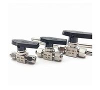 Valvola a sfera a doppia ghiera in acciaio inossidabile 6mm 8mm 10mm 1/8quot; 1/4quot; 3/8quot; Valvola di commutazione diretta(316L,3/8")