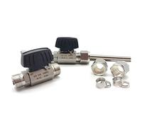 Valvola a sfera a doppia ghiera in acciaio inossidabile 6mm 8mm 10mm 12mm 14mm 16mm 1/4quot; 3/8quot; 3/4'' 1/2quot;(10MM)