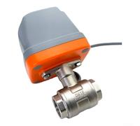 Valvola a sfera a due vie elettrica normalmente chiusa, valvola a sfera elettrica per apparecchiature meccaniche elettriche in acciaio inossidabile 304, per circuito idrico domestico intelligente nel