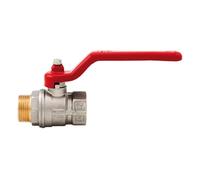 VALVOLA A SFERA A LEVA ROSSA ITAP MASCHIO - FEMMINA