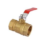 Valvola a sfera a passaggio completo in ottone da 1/4-1 pollice, filettatura maschio/filettatura interna DN15-25, for acqua/olio/gas con maniglie di bloccaggio blu(DN25-female thread thickened)