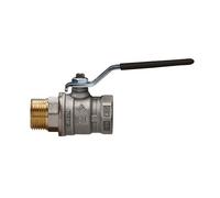 VALVOLA A SFERA A PASSAGGIO TOTALE MF LEVA ACCIAIO JUNIOR SFER 1" DN 25 PN 40