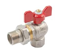 Valvola a sfera a squadra cromata ottone mod. 2180 TIEMME