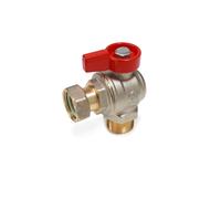 R780PX014 Valvola a sfera a squadra sotto caldaia M-F 3/4"M 3/4"F GIACOMINI