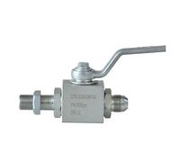 Valvola a sfera ad alta pressione con membrana passante diritta K/H/B parete divisoria zincata in acciaio al carbonio bal. idraulica(DN6)