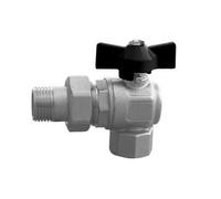 VALVOLA A SFERA AD ANGOLO PER COLLETTORI 1/2 DN 15 PN 40 Valvole