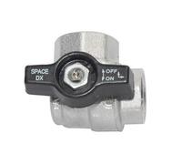 VALVOLA A SFERA ANGOLO FF C/FARFALLA NERA 1" DN 25 Valvole Rubinetti Sfera