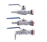 Valvola a sfera compatta senza saldature in acciaio inossidabile BSP SS304 da 1/4 3/8 1/2 pollici (DN8 DN10 DN15) e 6 mm-25 mm 1 pezzo(3/8",A TYPE_16MM)