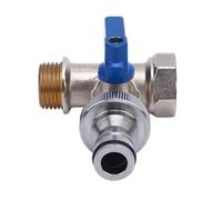 Valvola A Sfera Con Connettore A T, Placcata In Cromo, Angolo Esterno, Intercettazione, Interfaccia Maschio Da 15 Mm, Design Di Derivazione A For Lavatrice E WC